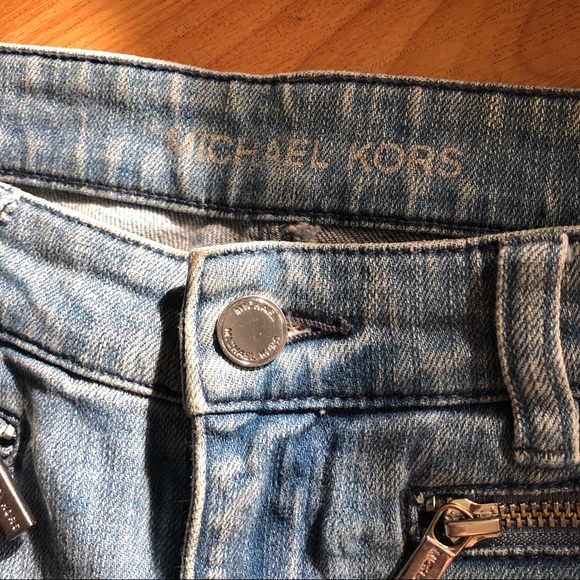 Micheal kors zipper distressed skinny jeans - Picture 10 of 12